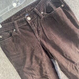 Gap‎ Premium Bootcut Corduroy Pants Dark Brown Casual Everyday Comfort Size 1